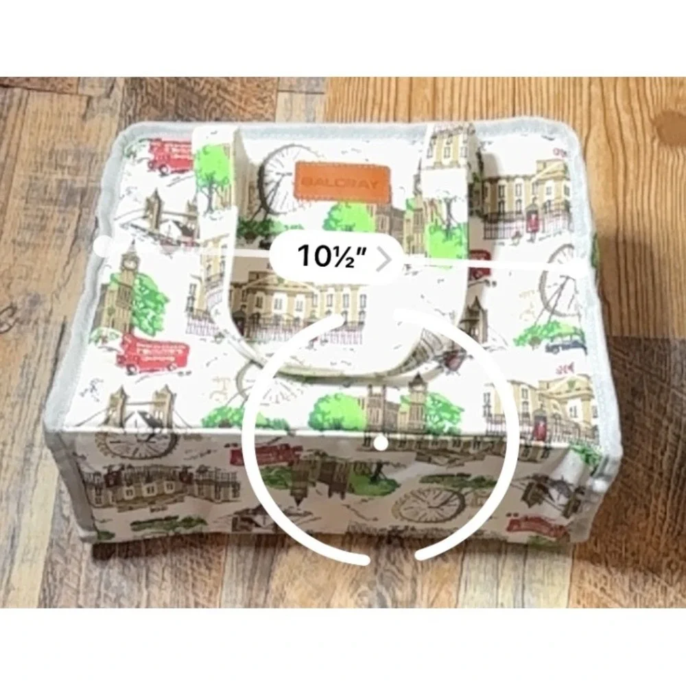Balcray London Theme‎ Lunch Totes Set of 2 Travel Thermal Insulated